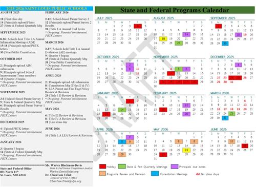 25-26 State and Federal Calendar